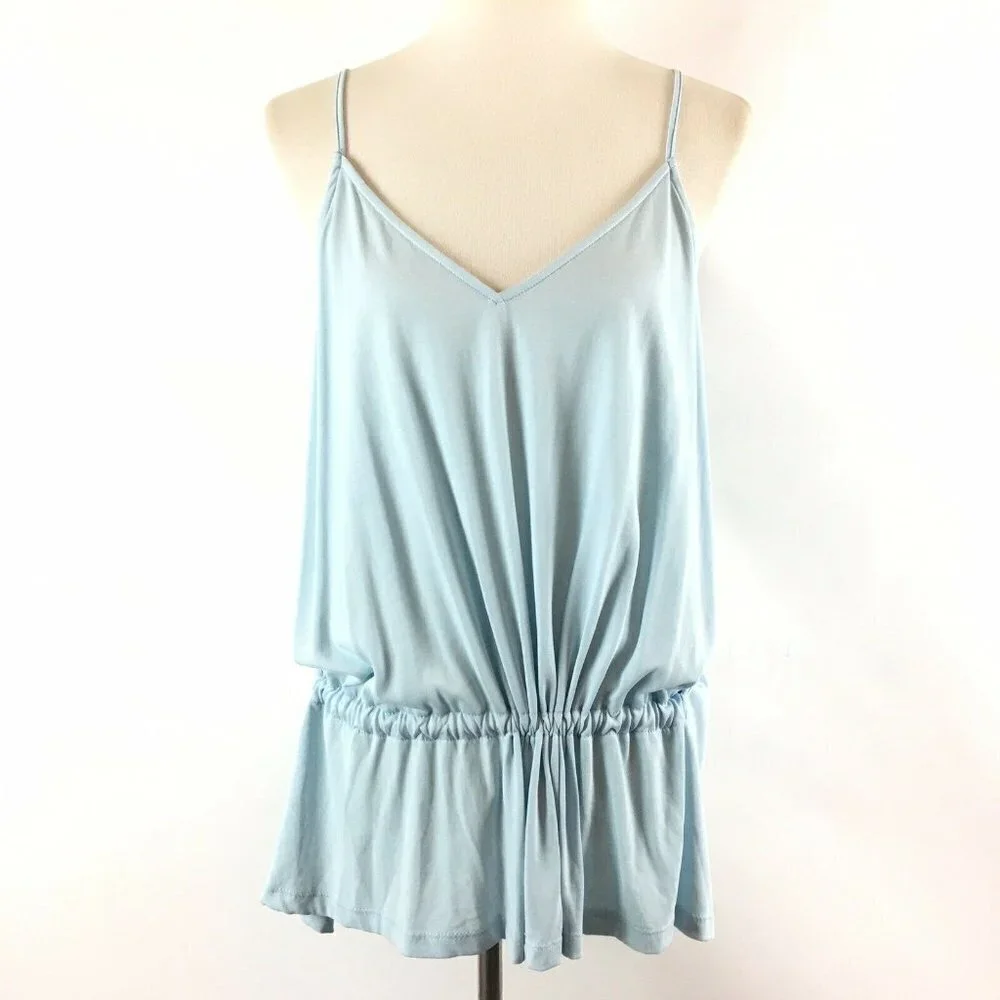 LUSH V-Neck Drawstring-Waist Cami Top - Picture 2 of 7